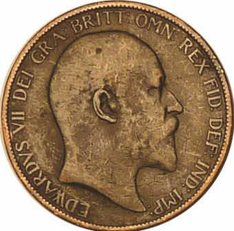 Edward VII, Penny 1907 Very Good