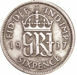 Picture of George VI, Sixpence 1937 Fine