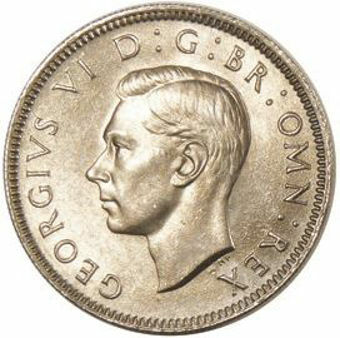 Picture of George VI, Shilling 1949 (English reverse) Choice Unc