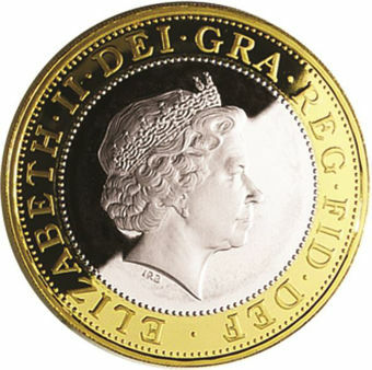 Picture of Elizabeth II, £2 1998 Proof Sterling Silver