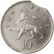 Picture of Elizabeth II, 10 Pence (clipped) 1992 Unc