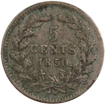Picture of Netherlands, 5 Cents 1850