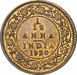 Picture of India, George V 1920 1/12 Anna Unc