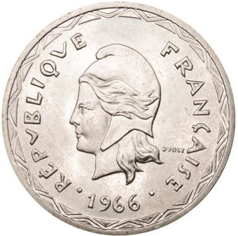 Picture of Vanuatu (New Hebrides), 100 Francs