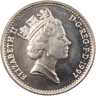 Picture of Elizabeth II, 1997 Complete Set (Maklouf bust) Unc