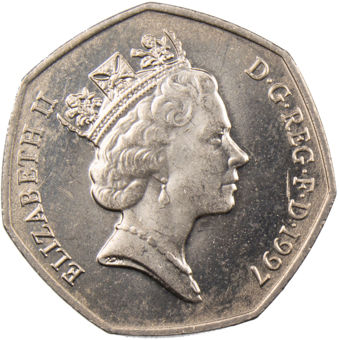 Picture of Elizabeth II, 1997 Complete Set (Maklouf bust) Unc
