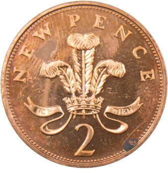 Picture of Elizabeth II, 1st Bronze Decimal Coins 1971 BU