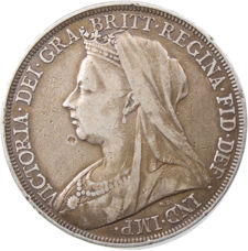 Victoria Old Head Crown Fine_obv