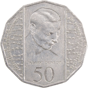 Picture of Australia, 50c 1995 Weary Dunlop