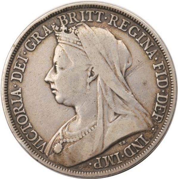 Picture of Victoria, Crown (Old Head) 1897 VG-F