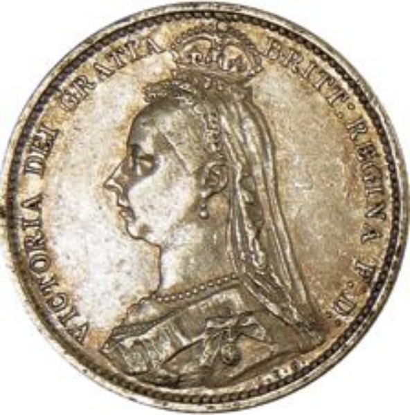 Picture of Victoria, Sixpence (Jubilee Head) 1887 Choice Unc