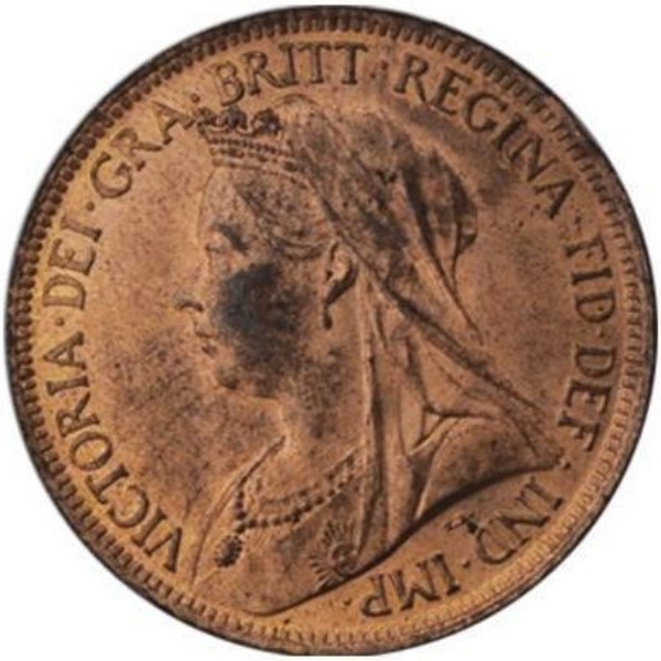 Picture of Victoria, Halfpenny 1901 Brilliant Unc