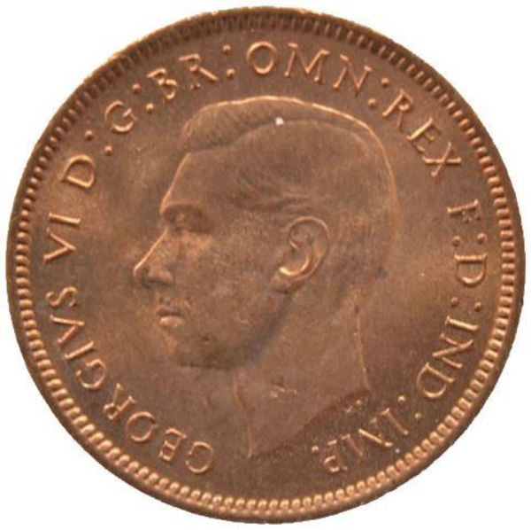 Picture of George VI, Farthing 1942 Brilliant Unc