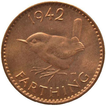 Picture of George VI, Farthing 1942 Brilliant Unc