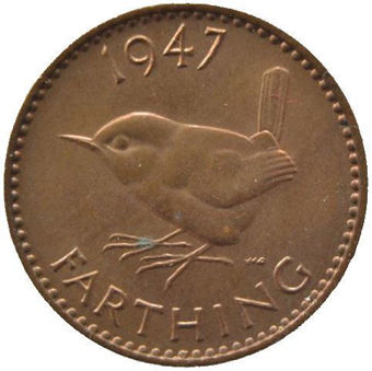 Picture of George VI, Farthing 1947 Unc