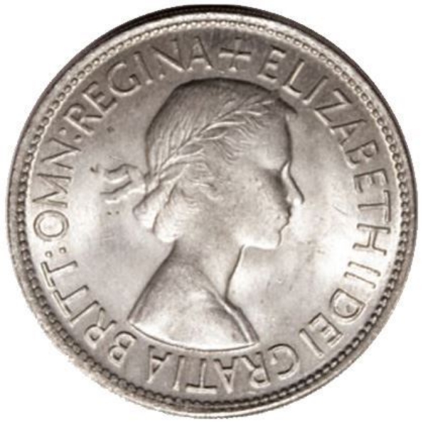 Picture of Elizabeth II, Halfcrown Uncirculated, 1953