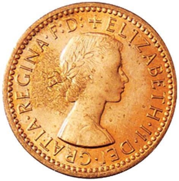 Picture of Elizabeth II, Farthing 1954 Brilliant Unc