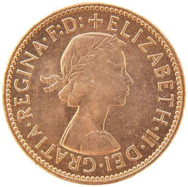 Picture of Elizabeth II, Halfpenny 1960 Brilliant Unc