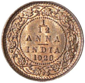 India_George_V_112_Anna-1928_Rev