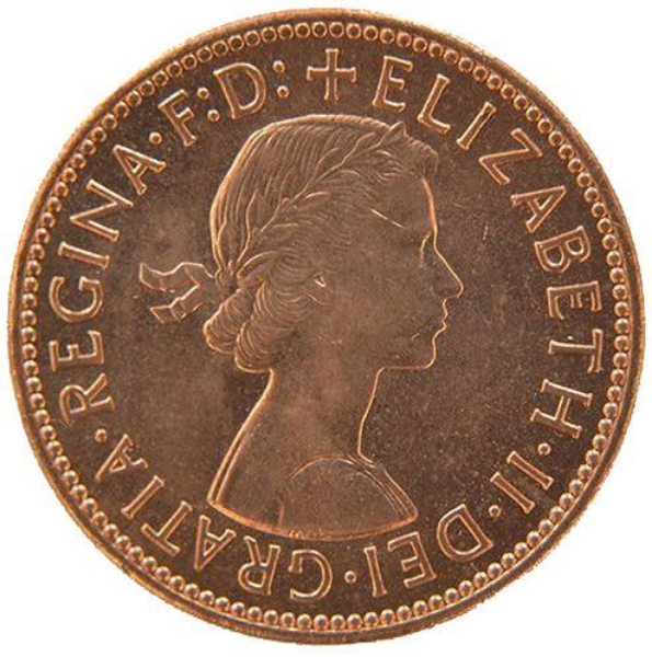 Picture of Elizabeth II, Halfpenny 1964 Brilliant Unc