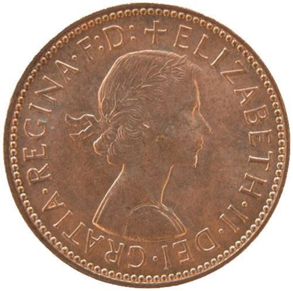 Picture of Elizabeth II, Halfpenny 1966 Brilliant Unc