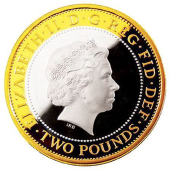Picture of Elizabeth II, £2 (London Olympic Handover Ceremony) 2008 Silver Proof