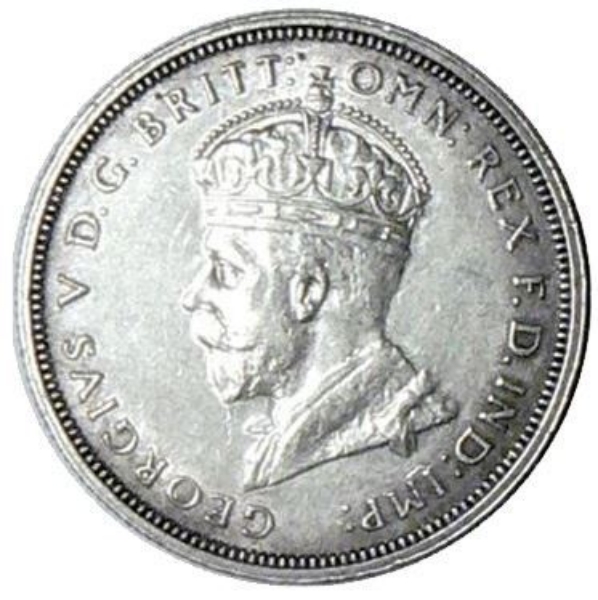 Picture of Australia, 'Canberra' Florin or 2/-, 1927. Good EF