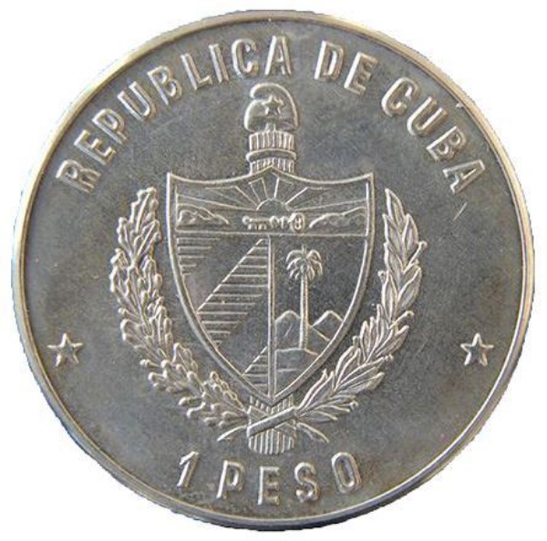 Picture of Cuba, 1 Peso 1984 (Castillo el Morro) CN