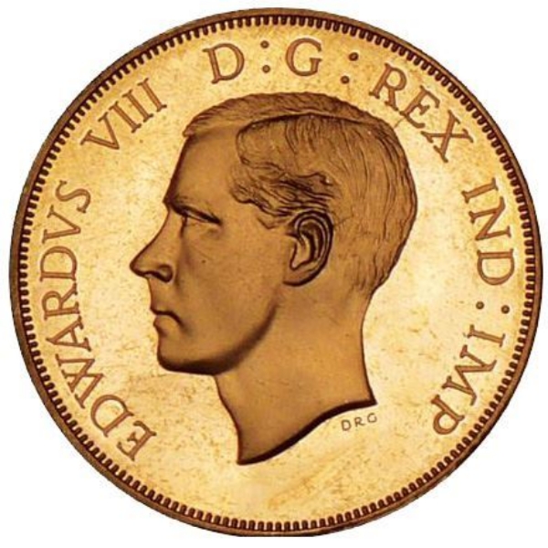 Picture of Jersey, Edward VIII, Bare Head Copper
