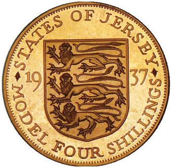 Picture of Jersey, Edward VIII, Bare Head Copper