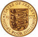 Picture of Jersey, Edward VIII, Bare Head Copper
