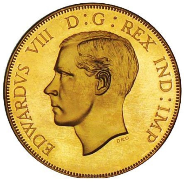 Picture of Jersey, Edward VIII, Bare Head Goldine