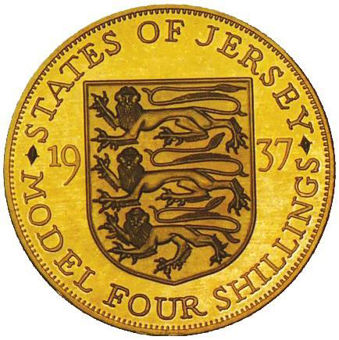 Picture of Jersey, Edward VIII, Bare Head Goldine