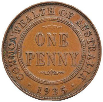 Picture of Australia, George V Penny in Fine