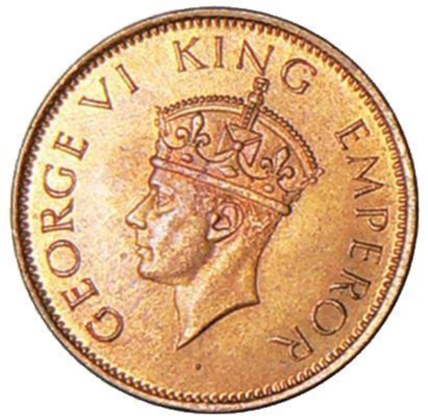 Picture of India, George VI 1/4 Anna 1940 Uncirculated