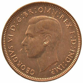 Picture of George VI, Farthing 1943 Unc