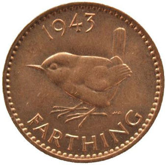 Picture of George VI, Farthing 1943 Unc