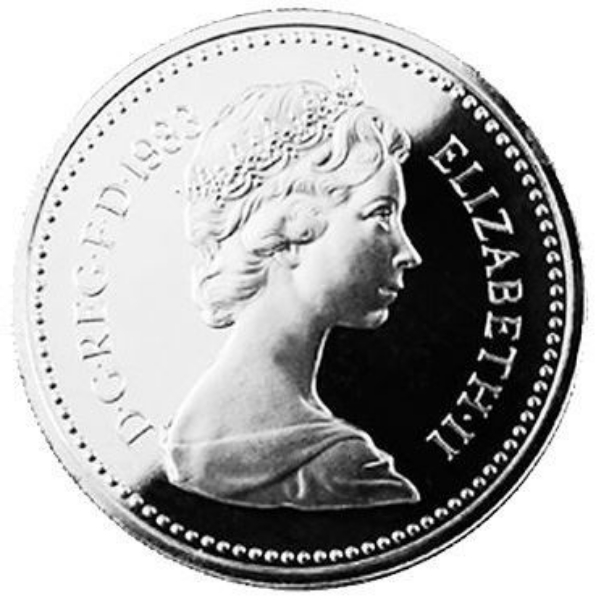 Picture of Elizabeth II, £1 1983 (the first) Piedfort Silver Proof