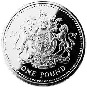 Picture of Elizabeth II, £1 1983 (the first) Piedfort Silver Proof