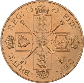 Picture of Victoria, Patina Double Florin Goldine