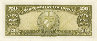 Cuba, 20 pesos 1960 P80c Che EF_rev