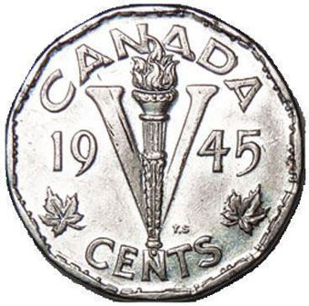 Canada_George_VI_Nickles_5Cents_V_Victory_1945_Rev