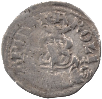 Picture of Hungary, Silver Dinar of Karoly I, VG