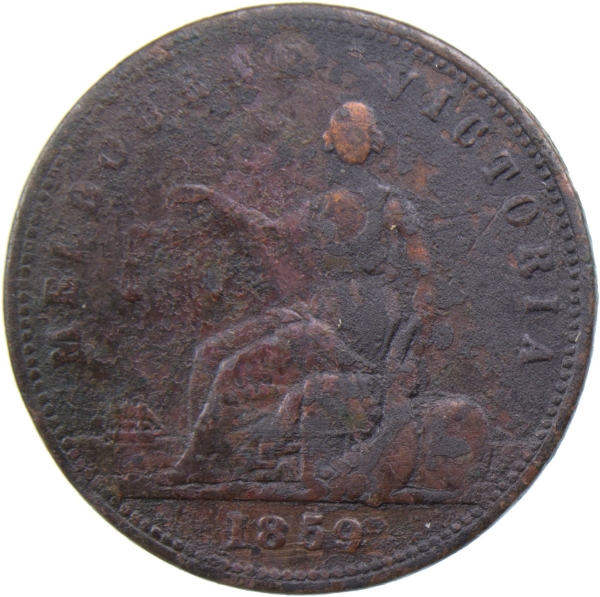 Picture of Australia, Penny Token 1859