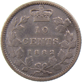 Picture of Canada, 10 Cents 1882H