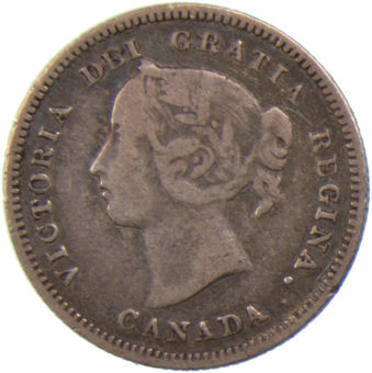 Picture of Canada, 5 Cents 1886