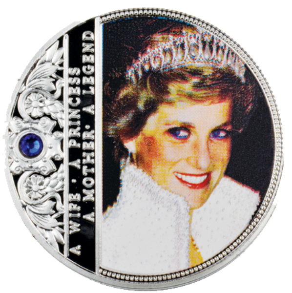 Picture of Diana In Colour With Blue Stone