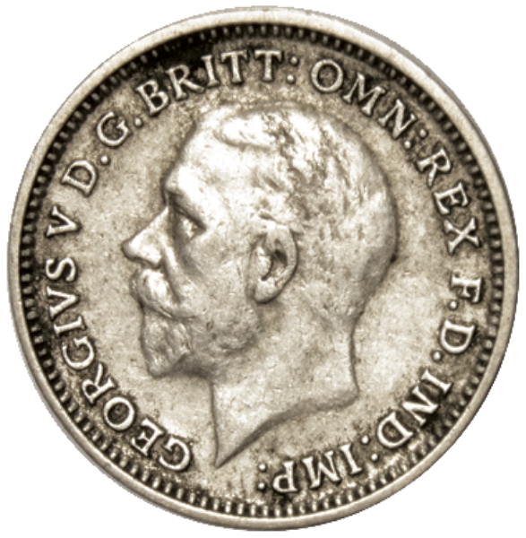Picture of George V, Threepence (Silver) 1931 Fine