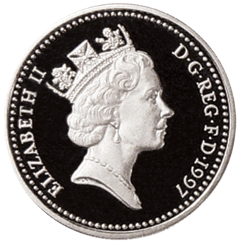 Picture of Elizabeth II, £1 (English Pound) 1997 Proof Sterling Silver - in capsule