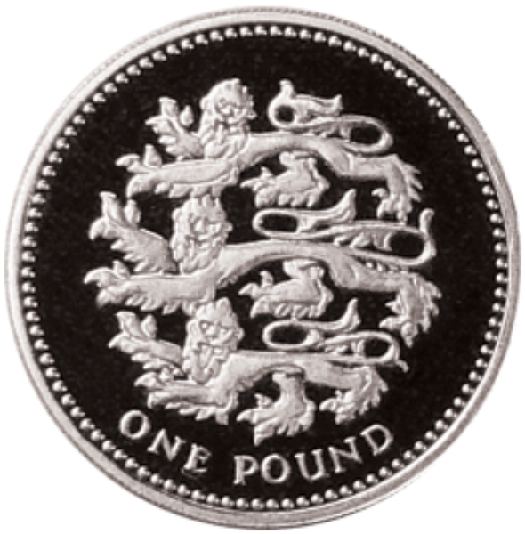 Picture of Elizabeth II, £1 (English Pound) 1997 Proof Sterling Silver - in capsule